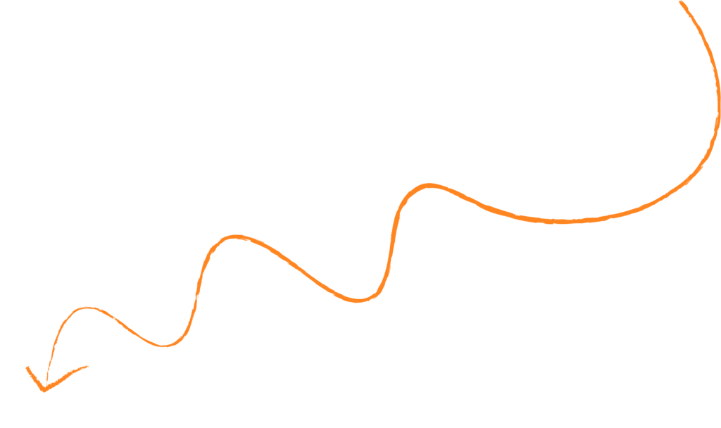orange squiggly line graphic
